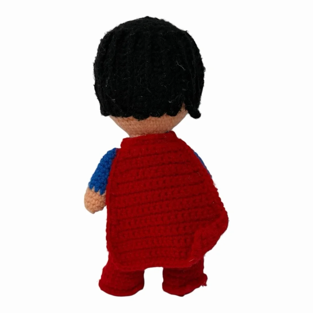 Handmade Crochet Superman Amigurumi Plush Superhero Doll DC Comics‎ Figure